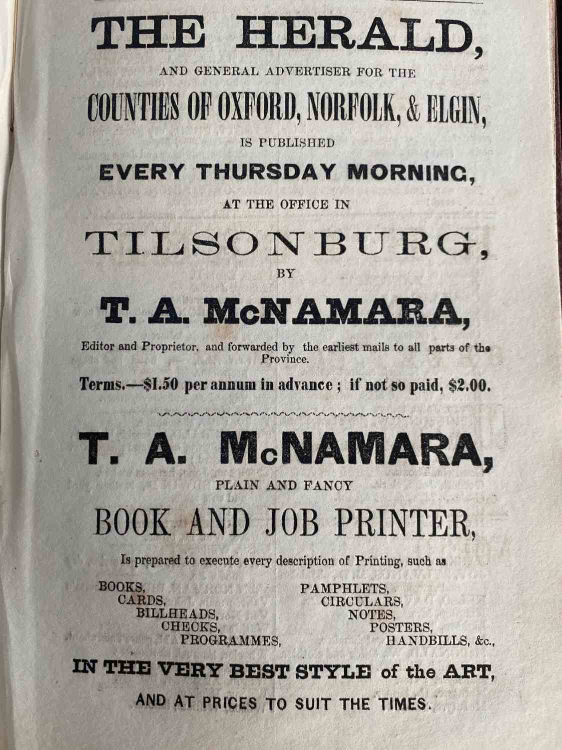 Newspapers - Oxford County